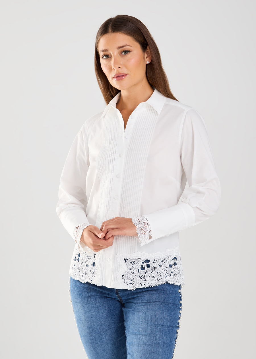 FDJ Lace Detail Blouse