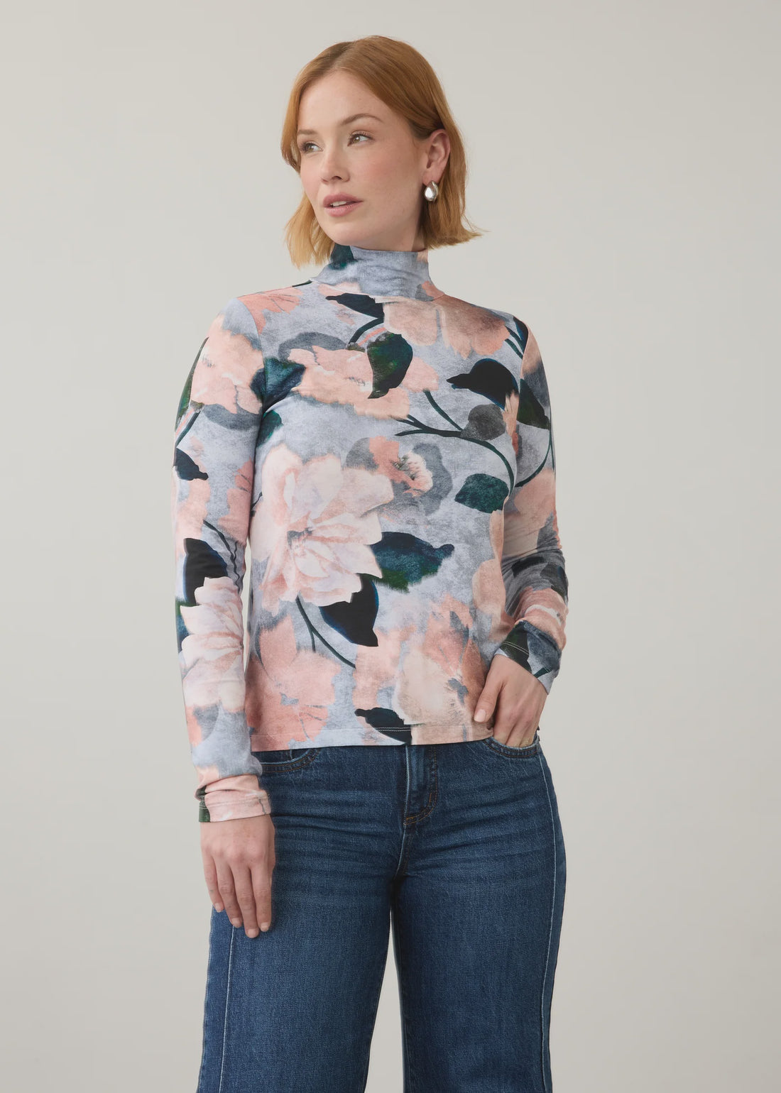 FDJ Mock Neck Top 1756