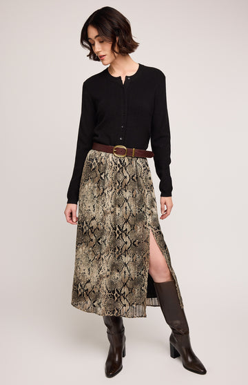Adeline Snake Print Skirt