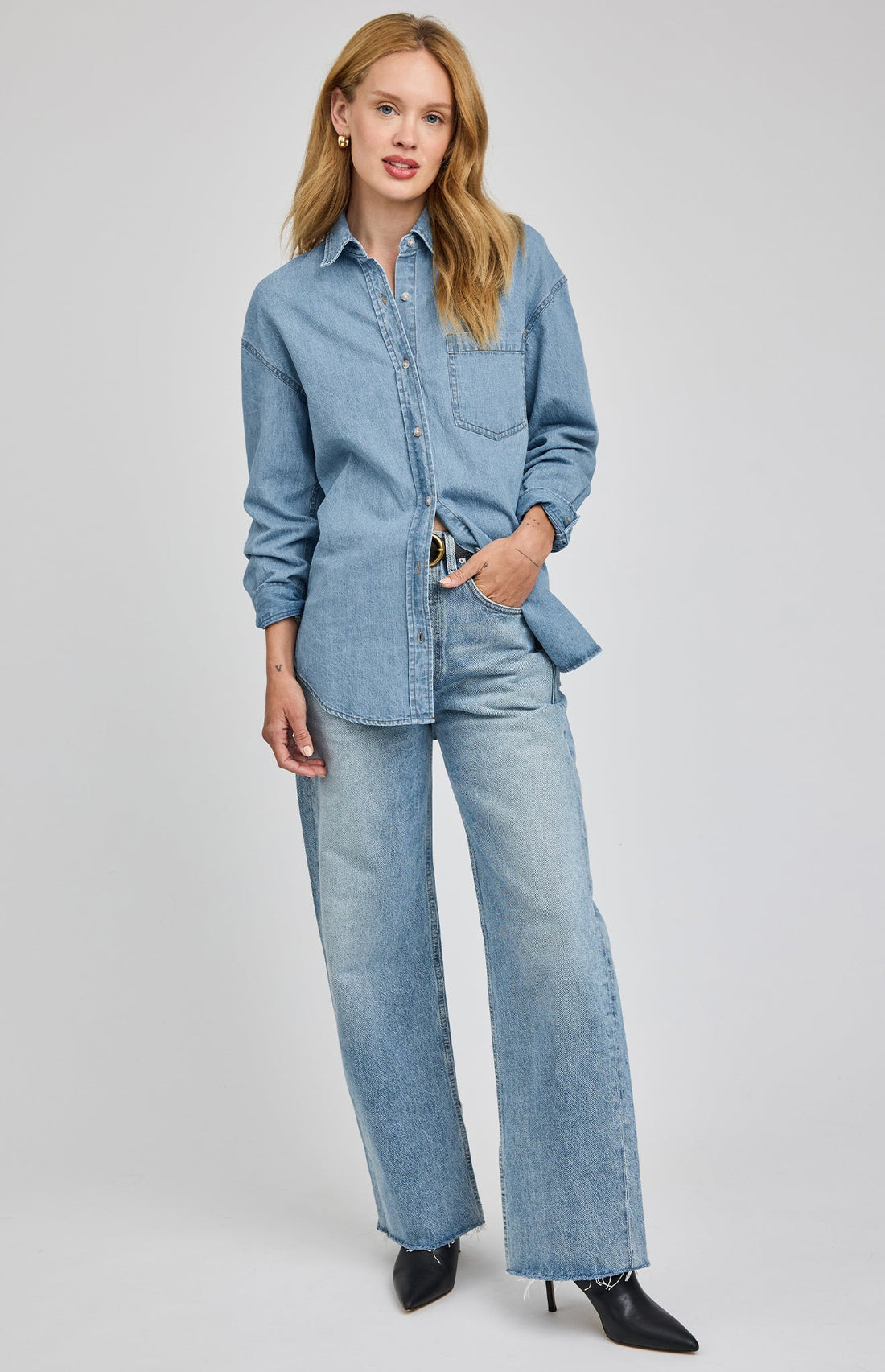 Whitney Denim Button Down