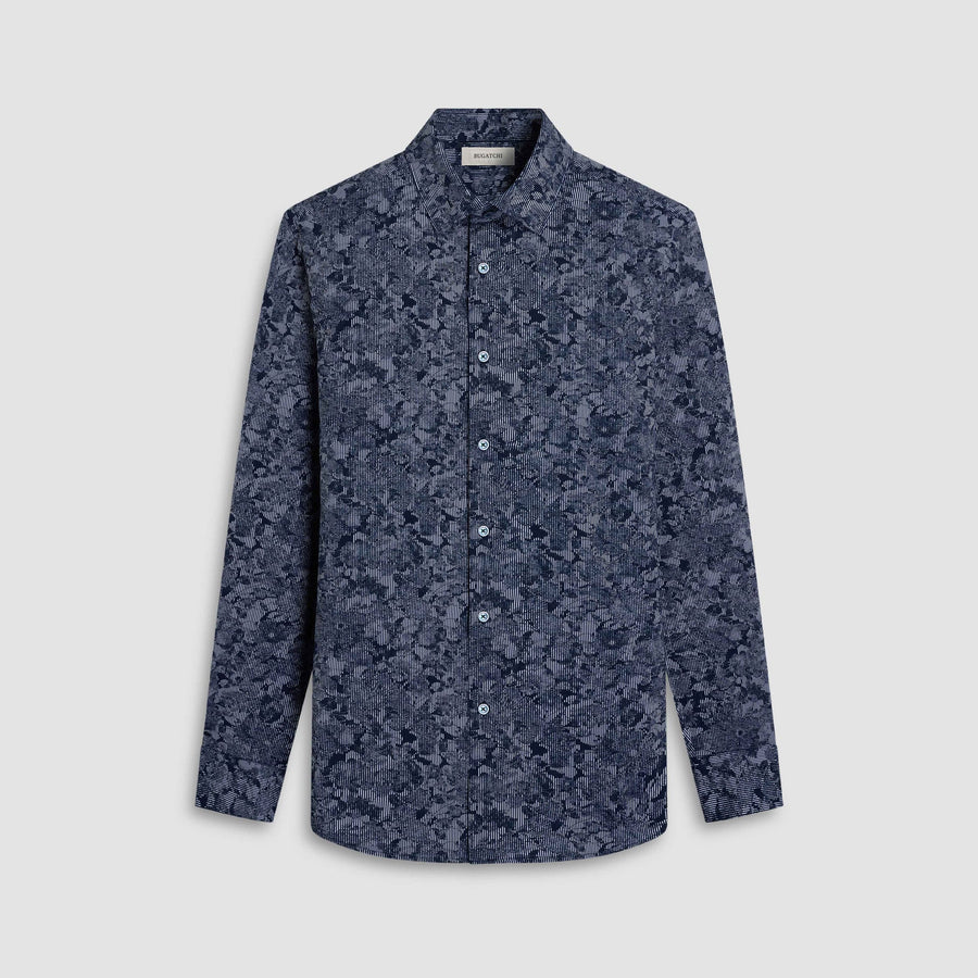 James Striped Floral Shirt