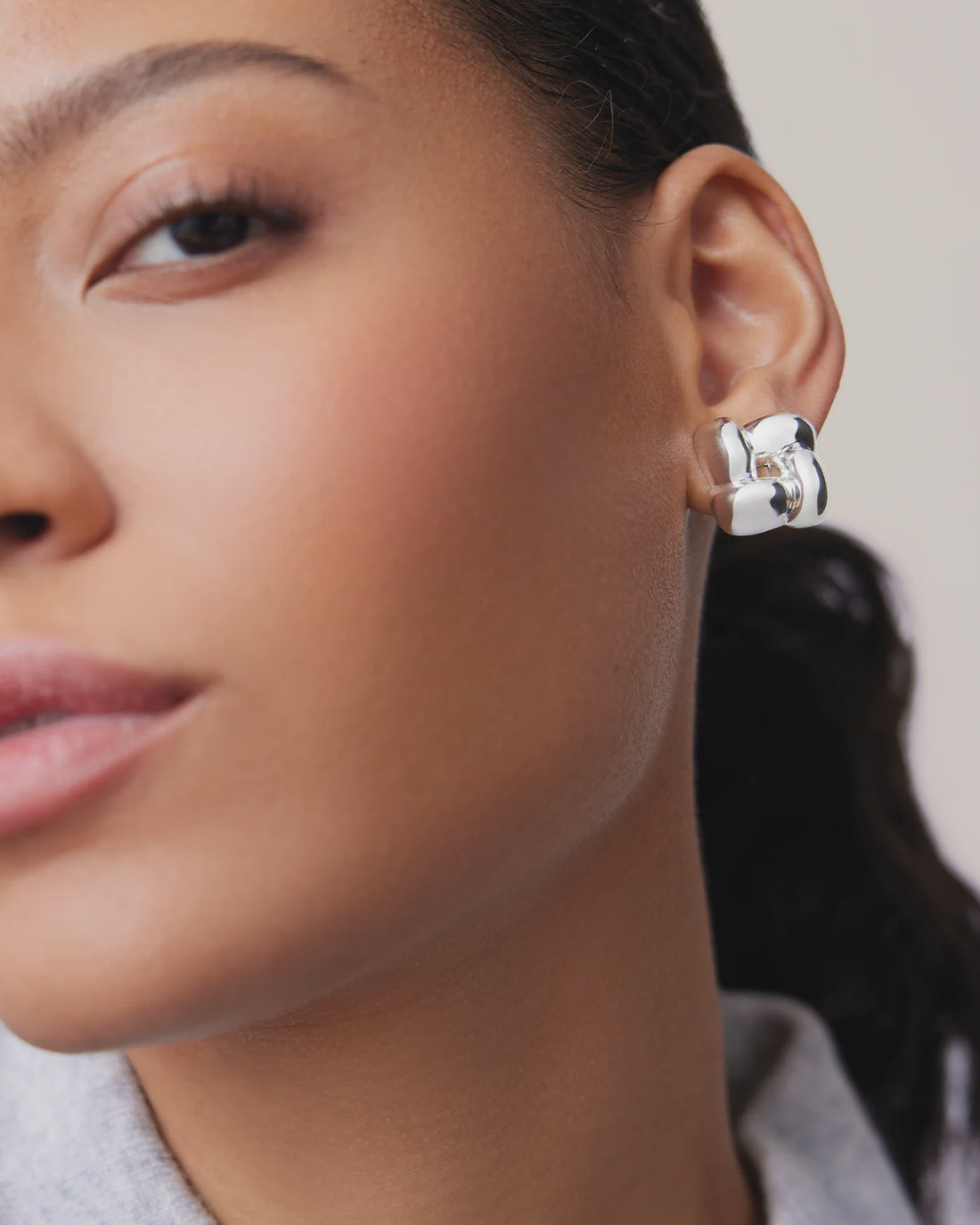 Small Woven Square Earrings