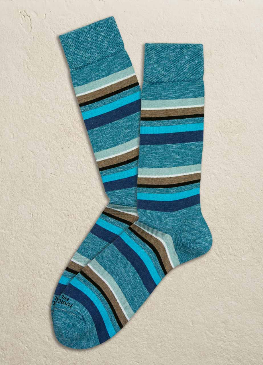 Eclectic Stripe Pima Cotton Socks