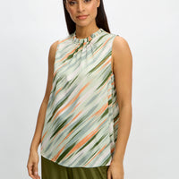 Sateen Sleeveless Top