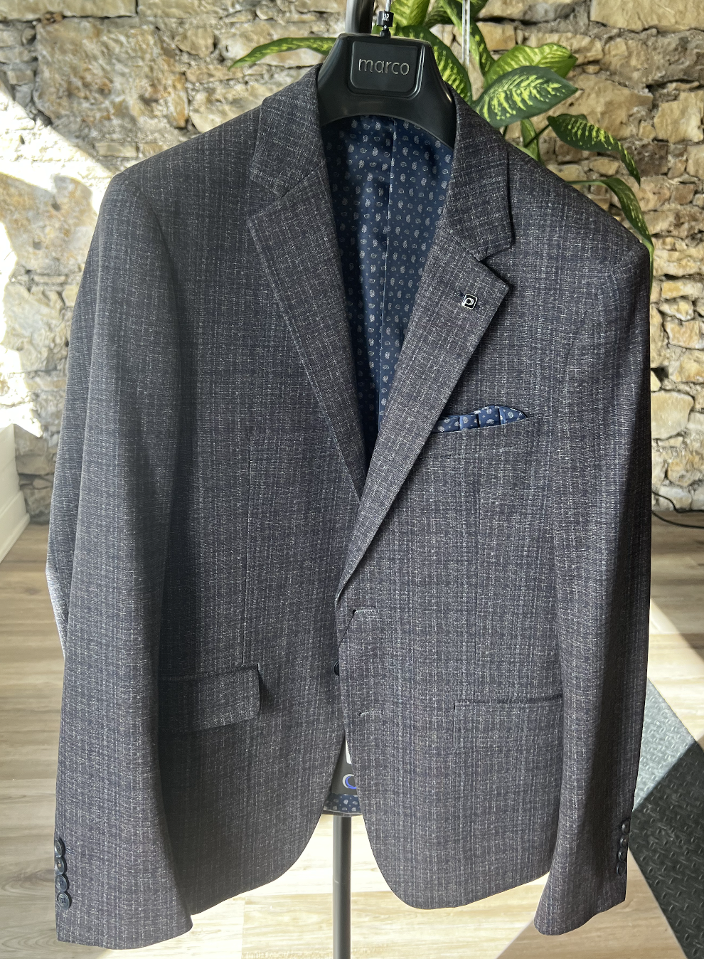 Onix Textured Weave Blazer