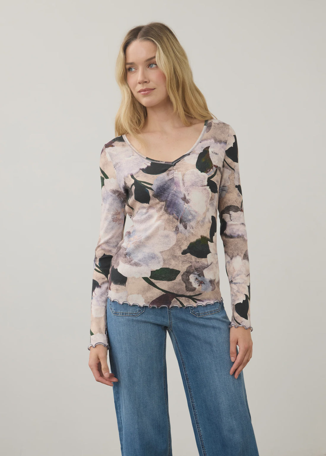 FDJ L/S VNeck 7161