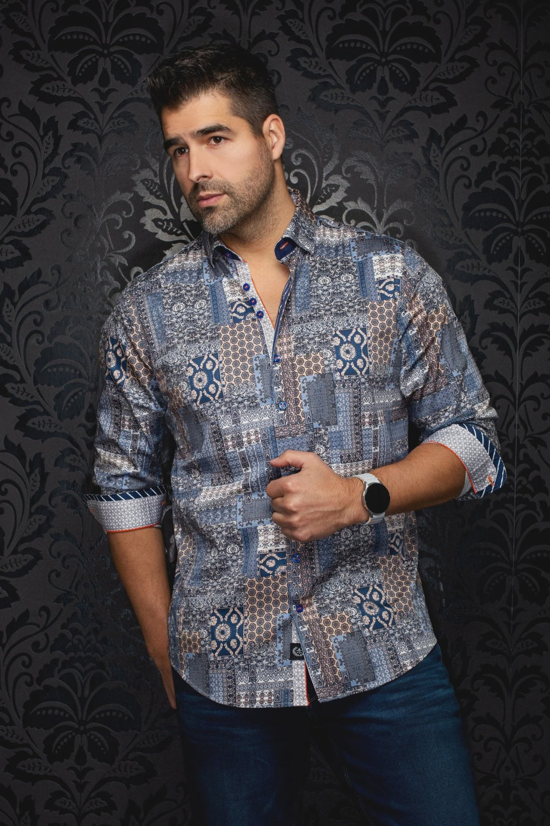 Lisbon L/S Print Sport Shirt
