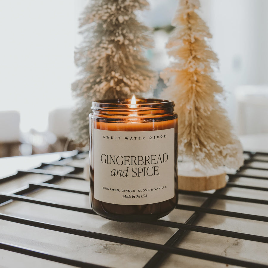 Gingerbread & Spice 9oz Amber Soy Candle