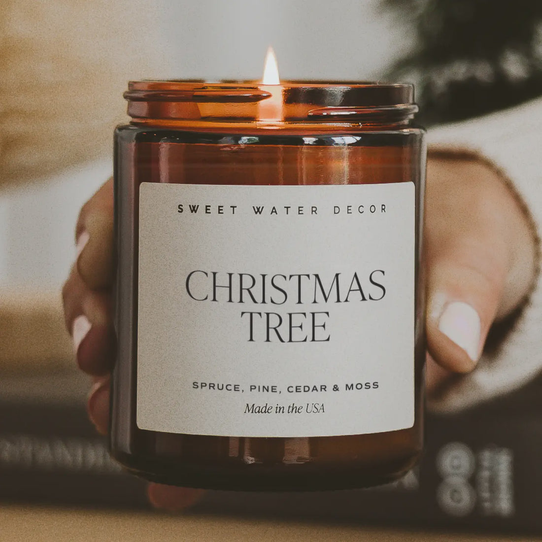 Christmas Tree 9oz Amber Soy Candle