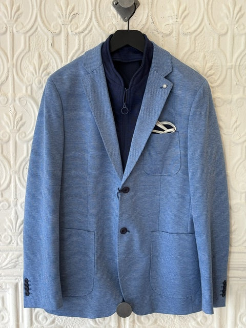 Mini Check Blazer w Inlay