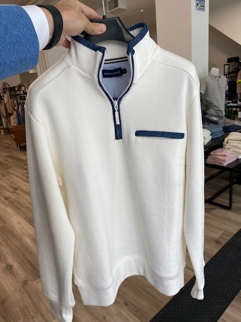 Ethnic Blue Nautical 1/4 Zip