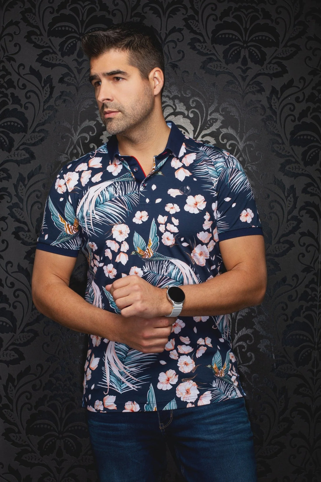 Campinas S/S Floral Print Polo
