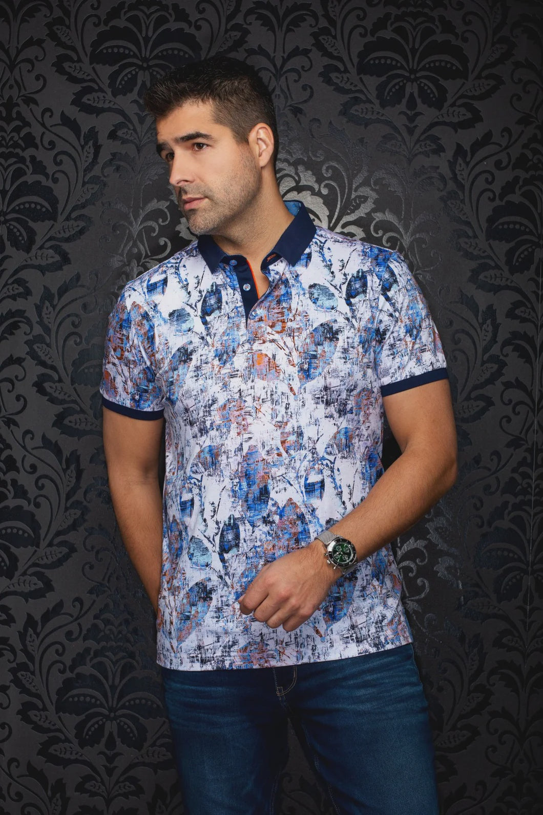 Yucatan S/S Printed Polo