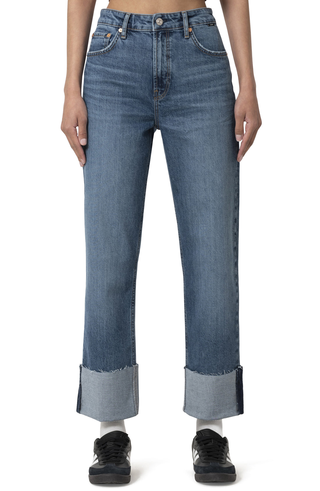 Savannah Cuffed Straight Leg Jeans