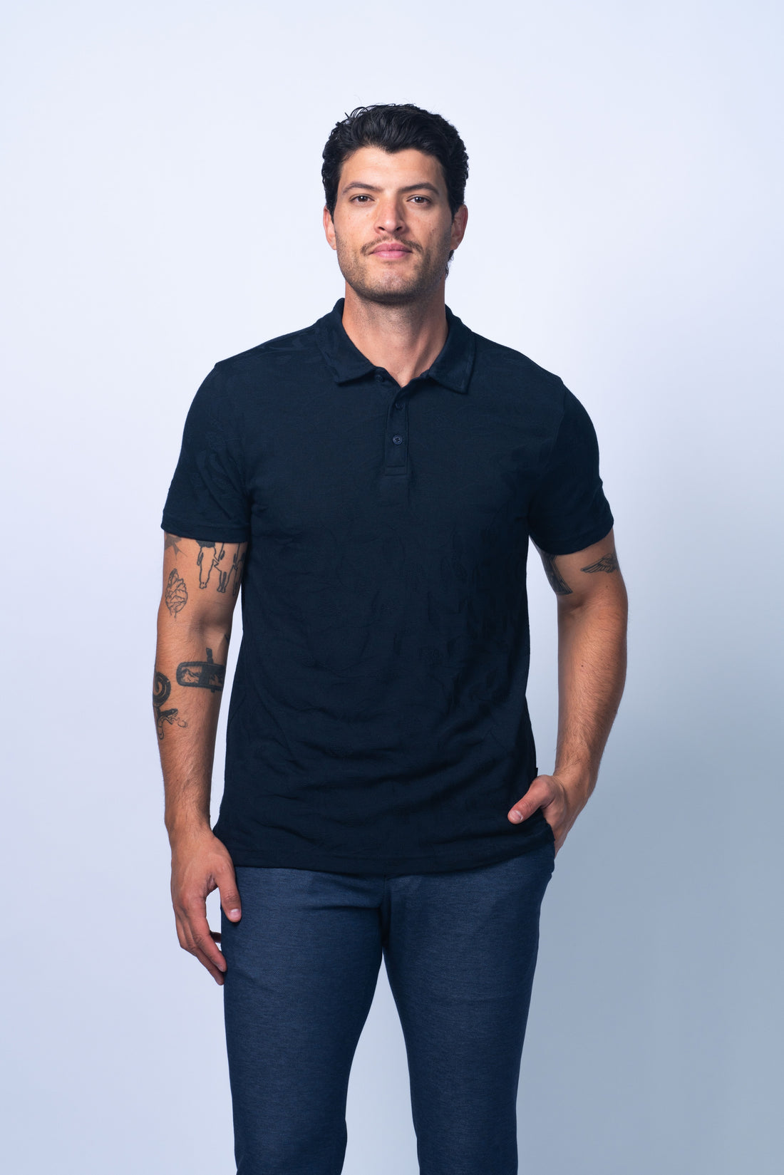 Florence Floral Jacquard Polo