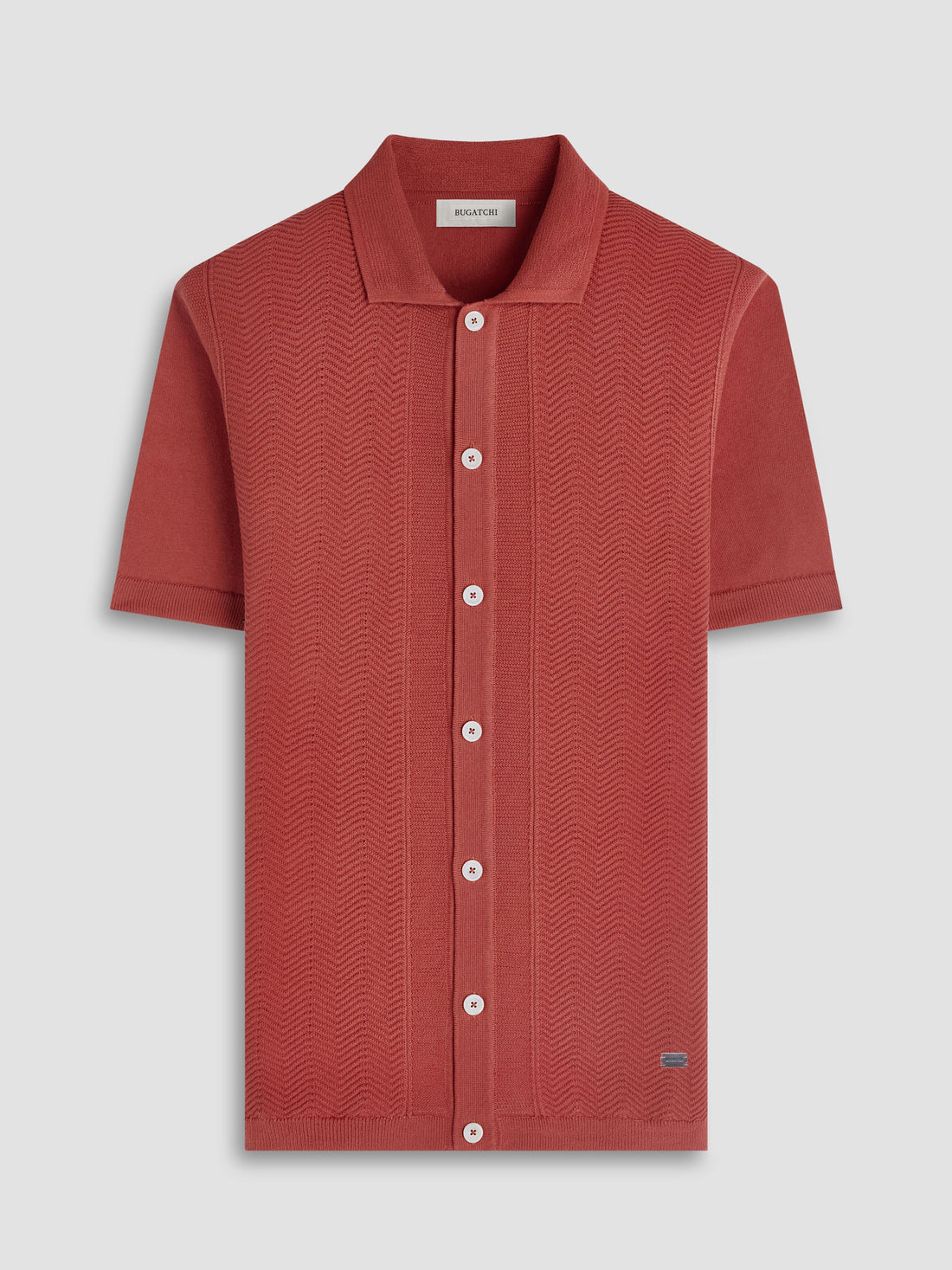 Chevron Button Up Polo