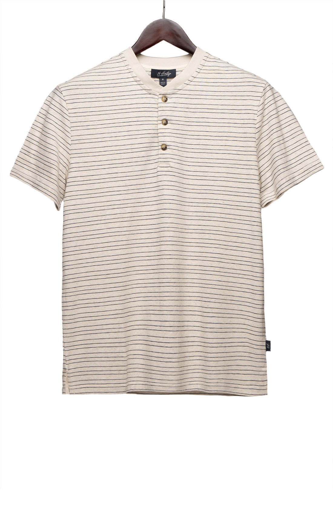 Striped S/S Henley 31303