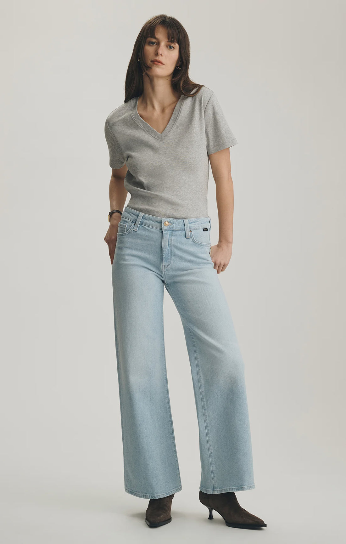 Paloma Gold Wide Leg Jean A1366