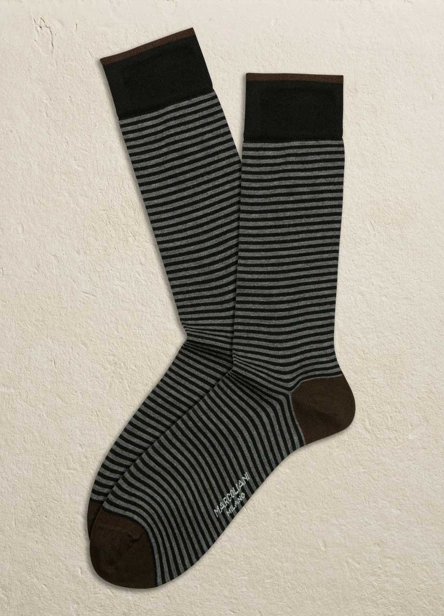 Palio Stripe Pima Cotton Socks