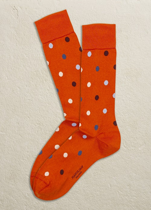 Multi Dot Pima Cotton Socks